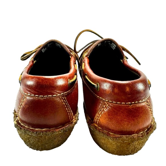 Vintage Early 2000s Leather Cabela's Crepe Slip On Shoes 8M - Picture 5 of 8
